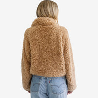 Bubble Sherpa Jacket- Tan