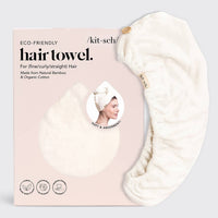 KITSCH - Quick Dry Hair Towel - Ivory