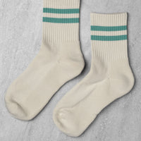 GYM SOCKS - Jade Stripe