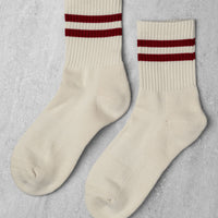 GYM SOCKS - Mulberry Stripe