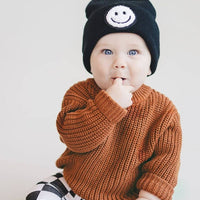 Lucky Panda Kids - Chunky Knit Sweater | Rust