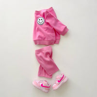 Lucky Panda Kids - Baby & Kids Biker Shorts Set | Pink