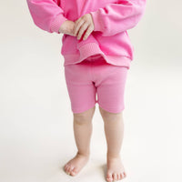 Lucky Panda Kids - Baby & Kids Biker Shorts Set | Pink
