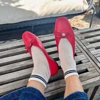 MESH SNEAKER SOCKS - White