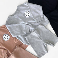 Lucky Panda Kids - Baby & Kids Biker Shorts Set | Gray
