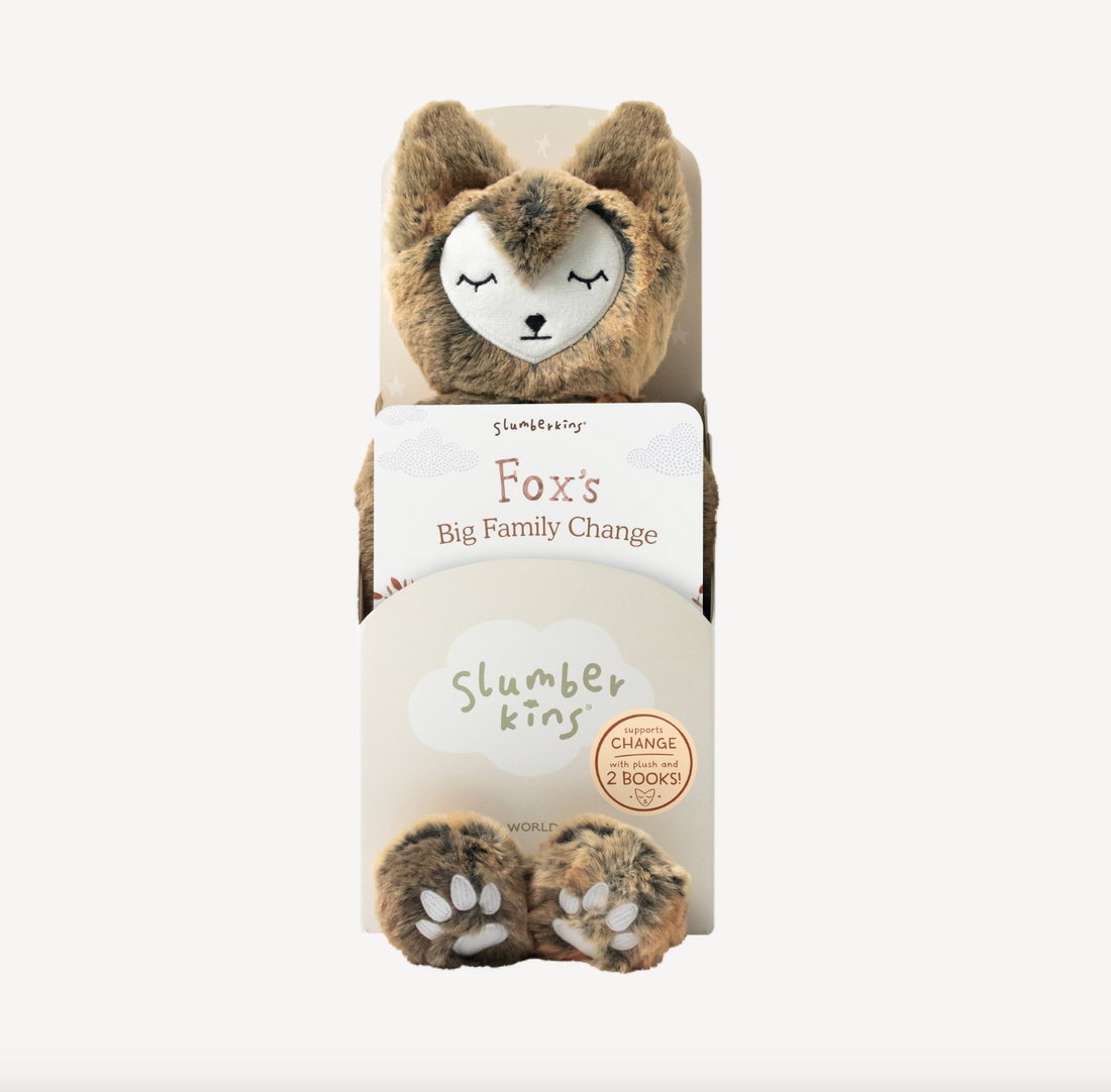 Slumberkins Inc. - Fox's Navigating Change Plush Set - with 2 books!