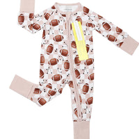 Lucky Panda Kids - Bamboo Zip Romper | Game Day