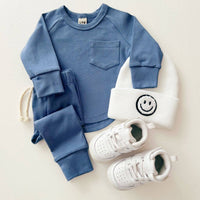 Lucky Panda Kids - Lounge Set | Ocean Blue
