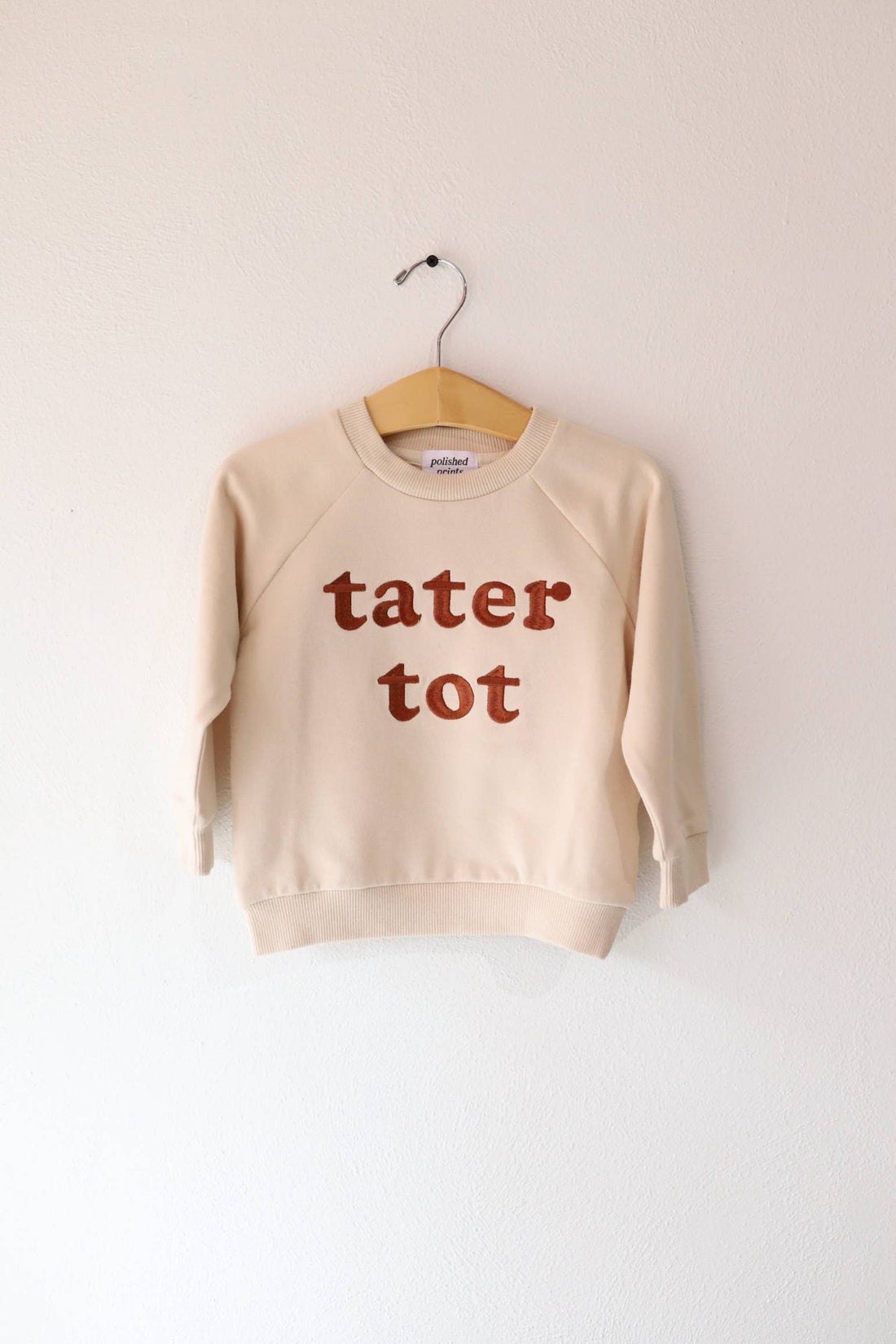 Polished Prints - Tater Tot Embroidered Kids Pullover
