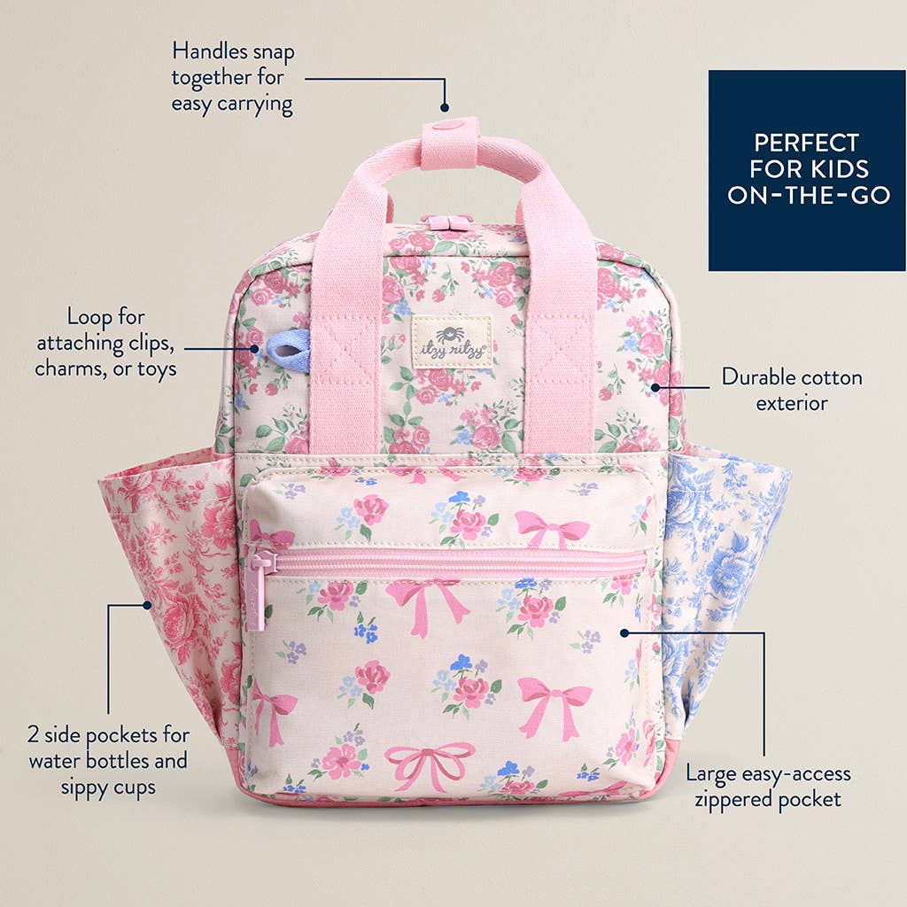 Itzy Ritzy - Itzy Bitzy Backpack: Ribbons + Roses