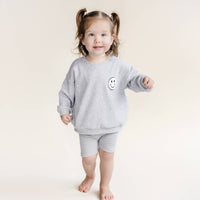 Lucky Panda Kids - Baby & Kids Biker Shorts Set | Gray