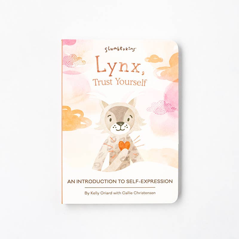 Slumberkins Inc. - Lynx's Self Expression Plush Snuggler Set - with 2 books!