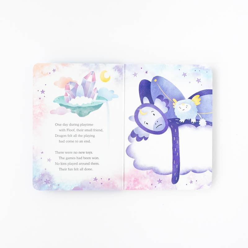 Slumberkins Inc. - Dragon's Creativity Plush Set - with 2 books!
