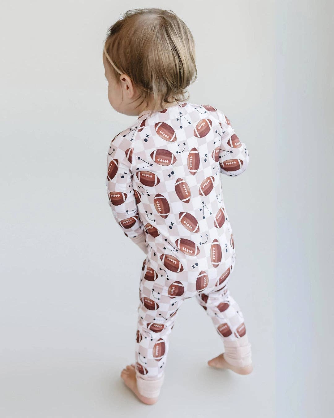Lucky Panda Kids - Bamboo Zip Romper | Game Day