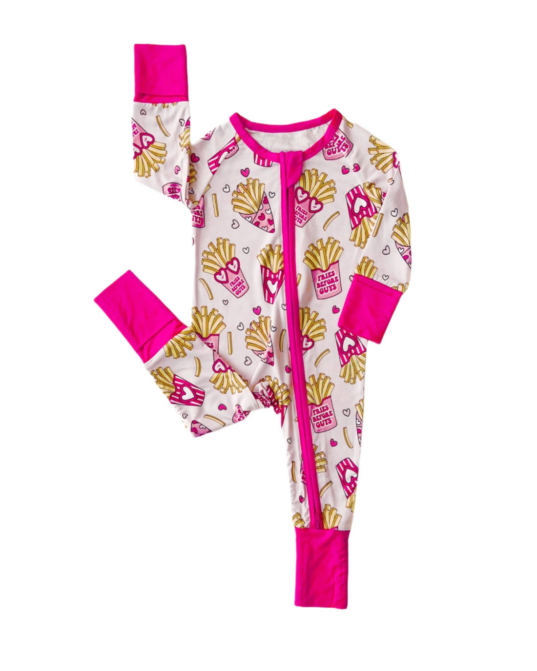 Lucky Panda Kids - Bamboo Zip Romper | Fries Before Guys