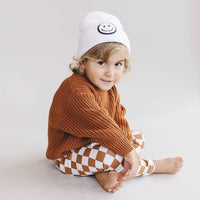 Lucky Panda Kids - Chunky Knit Sweater | Rust