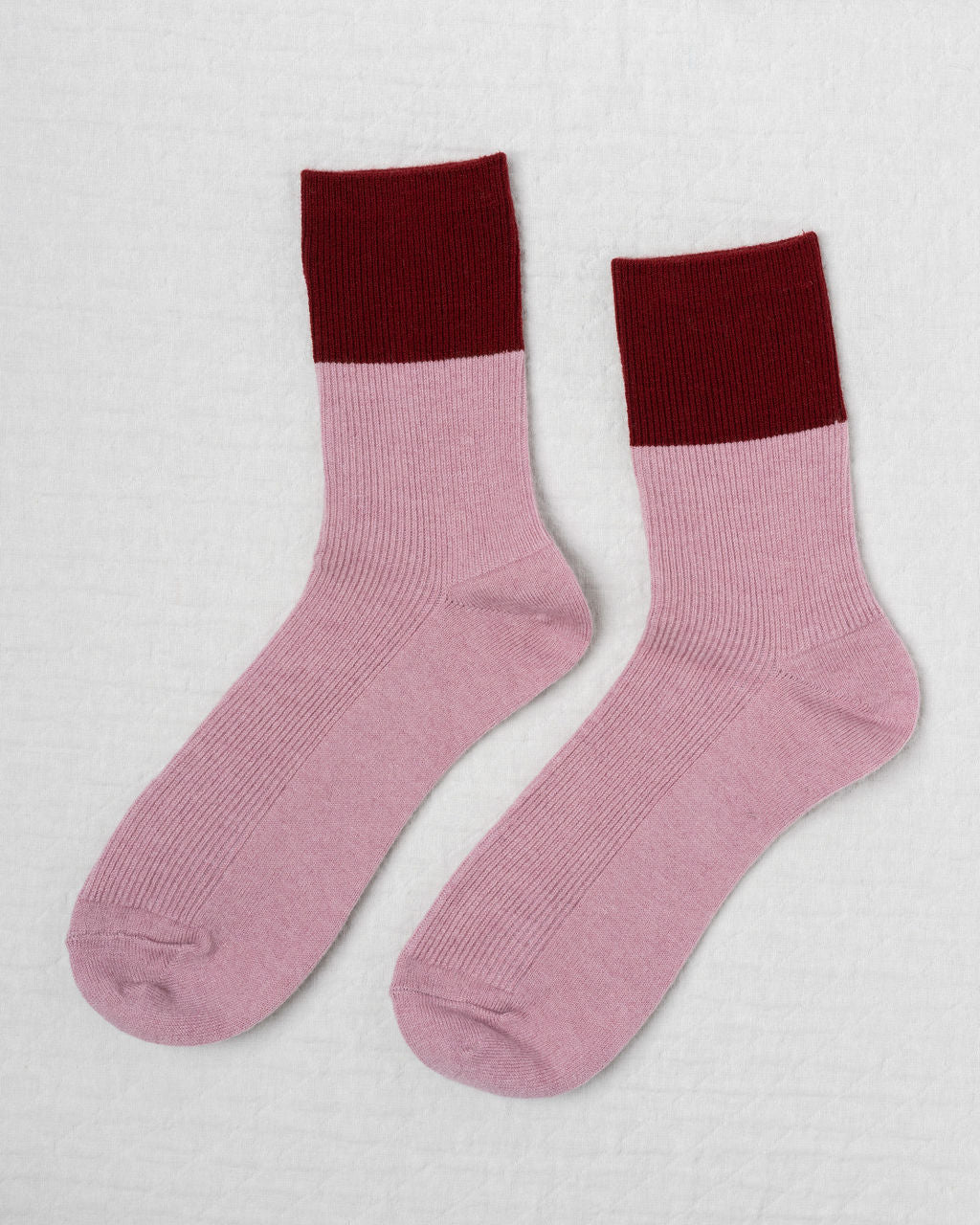 CHALET SOCKS - Berry/Garnet