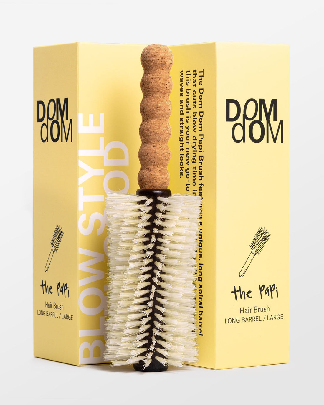 Domdom The Big Papi Long Barrel Boar / Nylon Brush