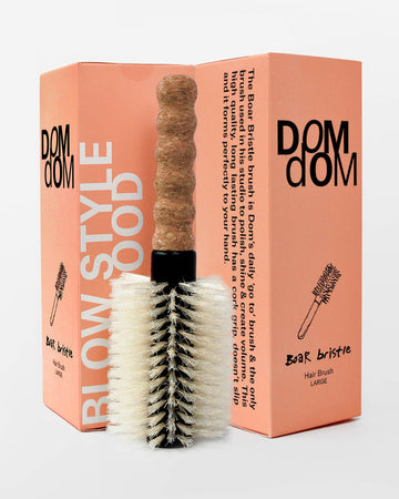 Domdom Large Round Boar / Nylon Bristle Brush