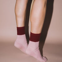 CHALET SOCKS - Berry/Garnet