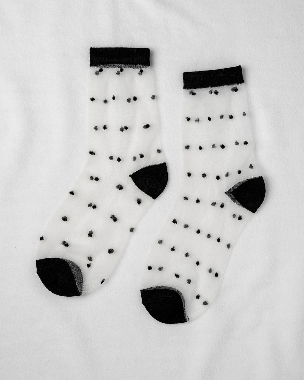 SHEER DOTS SOCKS - Pepper