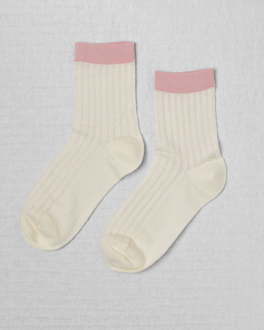 SUNDAY SOCKS - Rose stripe
