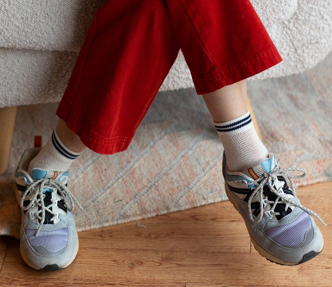 MESH SNEAKER SOCKS - White