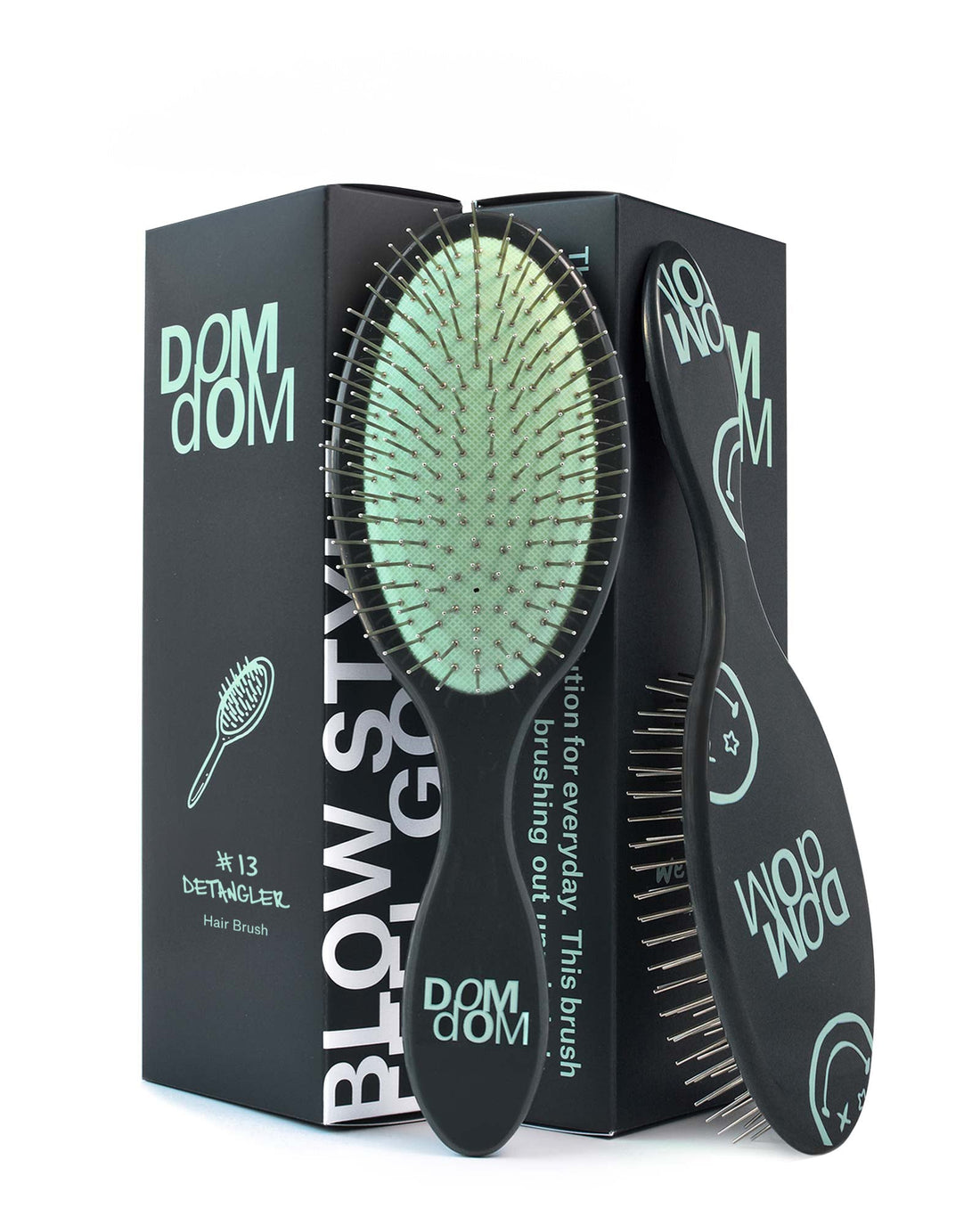 DomDom #13 Detangler Brush (Green)