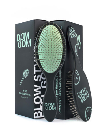 DomDom #13 Detangler Brush (Green)