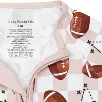 Lucky Panda Kids - Bamboo Zip Romper | Game Day