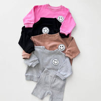 Lucky Panda Kids - Baby & Kids Biker Shorts Set | Gray