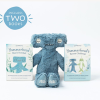 Slumberkins Inc. - Hammerhead's Conflict Resolution Plush Set - with 2 books!