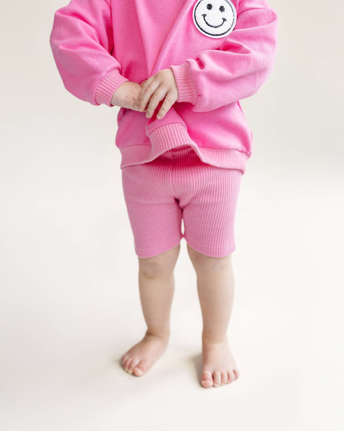 Lucky Panda Kids - Baby & Kids Biker Shorts Set | Pink