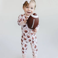 Lucky Panda Kids - Bamboo Zip Romper | Game Day