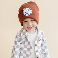 Lucky Panda Kids - Smiley Baby Kids' Beanie | Rust