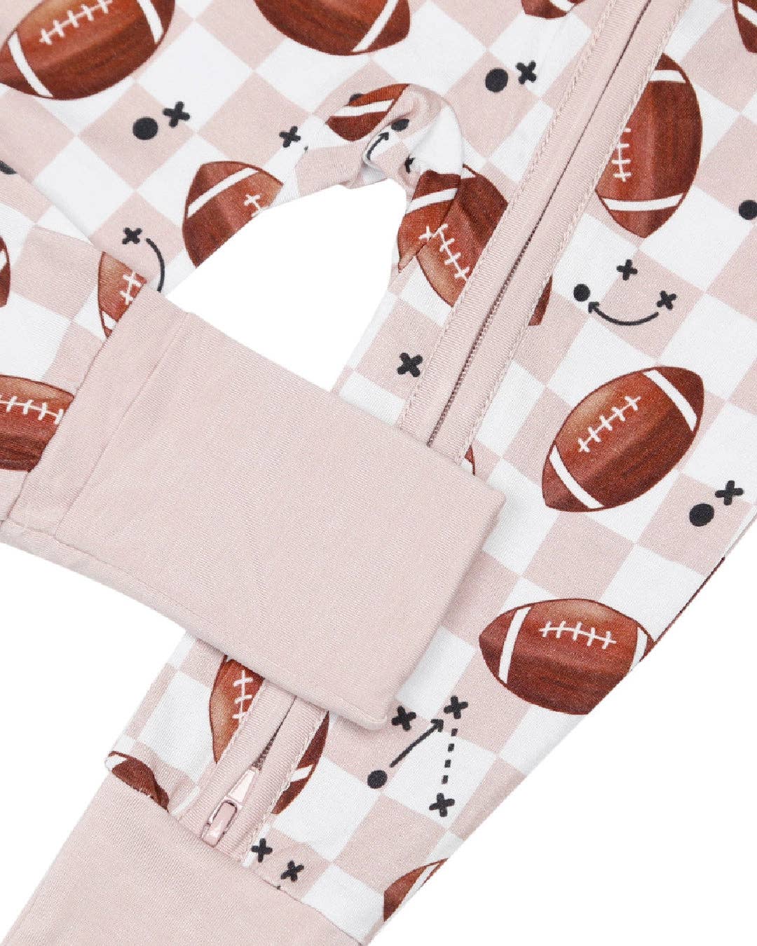 Lucky Panda Kids - Bamboo Zip Romper | Game Day