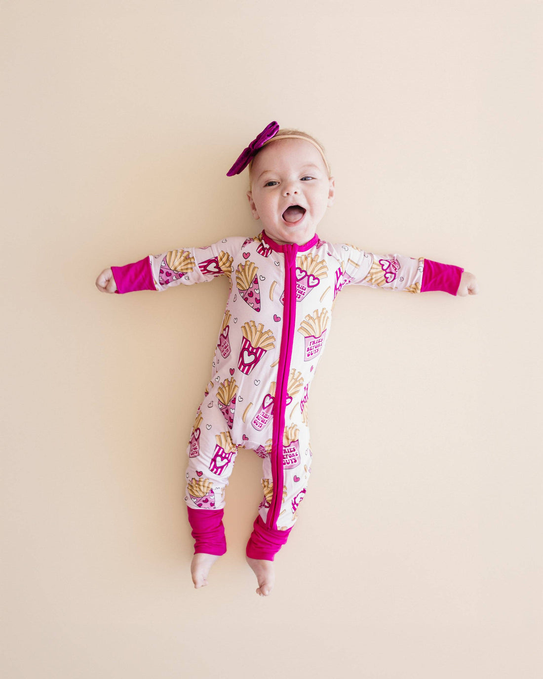 Lucky Panda Kids - Bamboo Zip Romper | Fries Before Guys