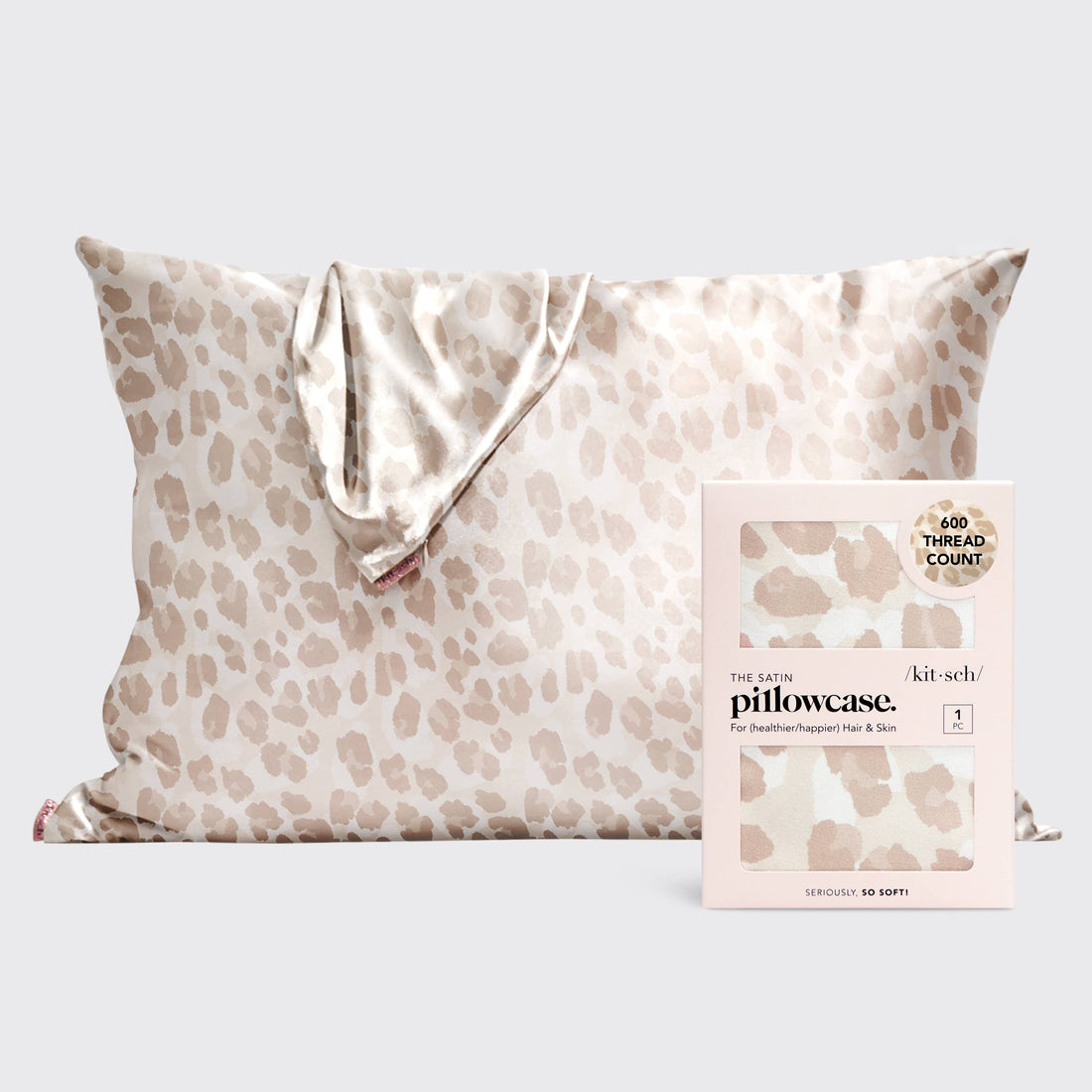 KITSCH - Satin Pillowcase Standard - Leopard