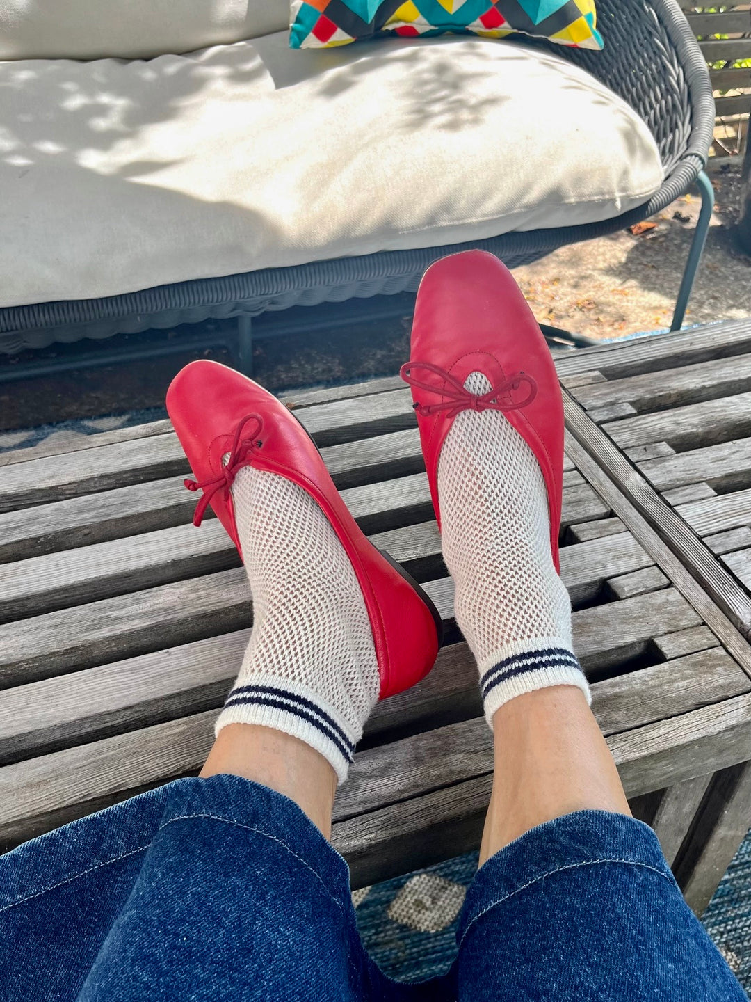 MESH SNEAKER SOCKS - White